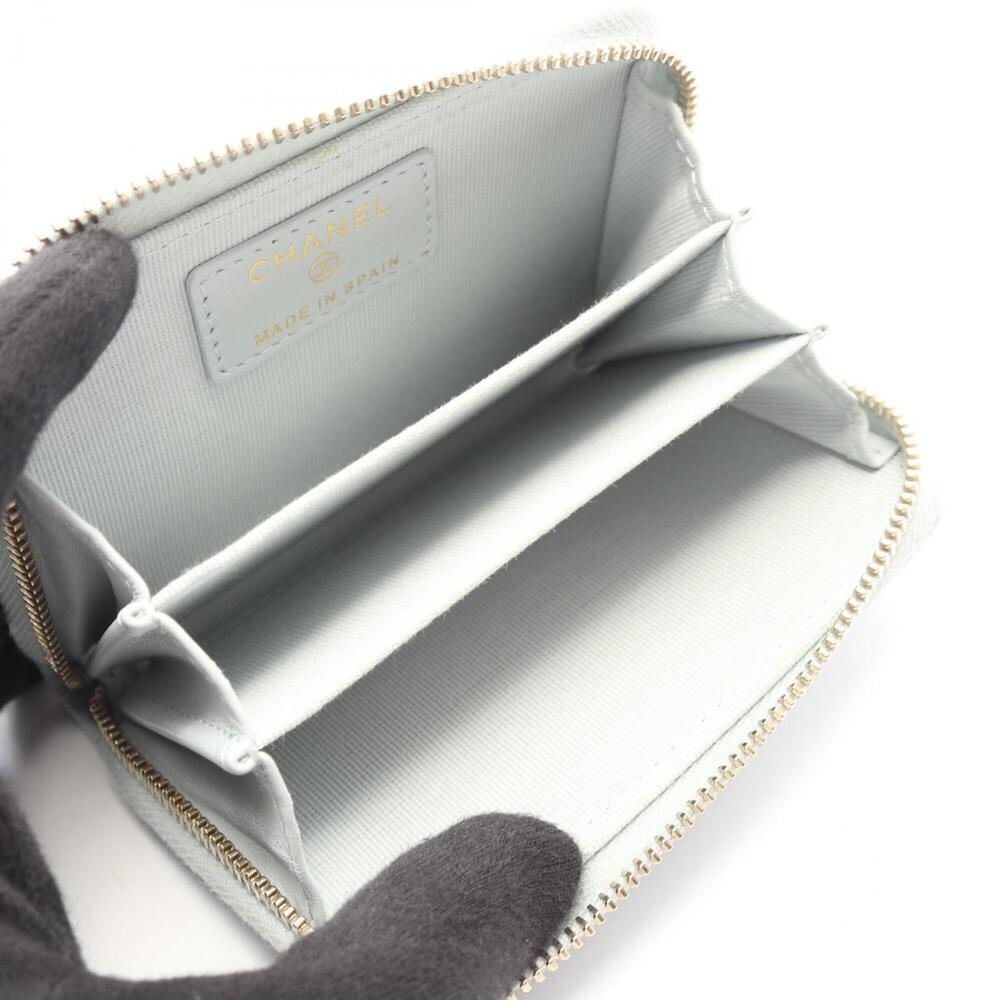CHANEL Blue Caviar Leather Wallet - Picture 3 of 8